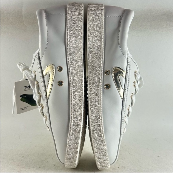 Tretorn Nylite Plus Leather Women’s Shoes White and Gold Women’s Size 10 M - Picture 6 of 6